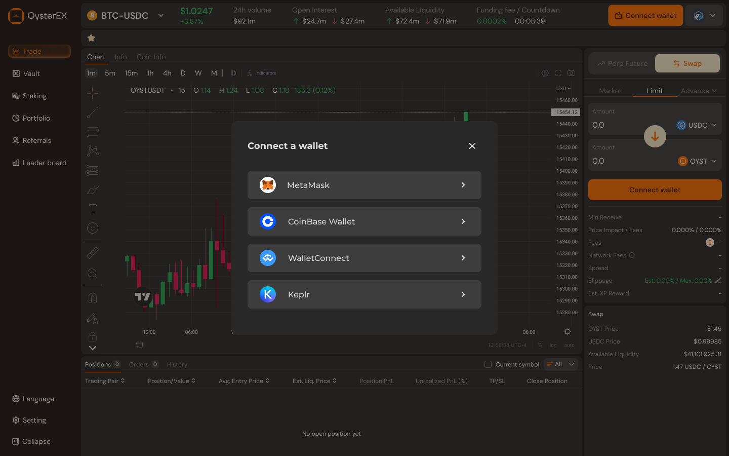 Connect wallet